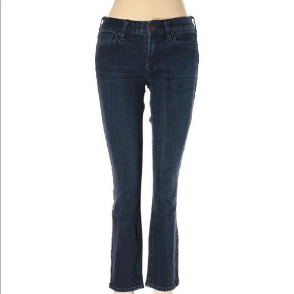 J.Crew size 6 cropped blue jeans boot leg - Picture 1 of 3